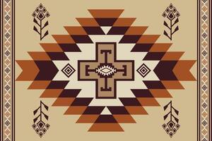 Native pattern African American tribal Indian ornament geometric fabric seamless pattern vector