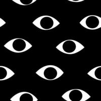 Hand drawn cute cartoon seamless pattern with mystery eyes. Flat searching for opportunity print in colored doodle. Searching for opportunity. Data analysis background, wrapping or wallpaper. vector