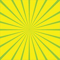 Sunburst retro radial background with sun ray design. vector