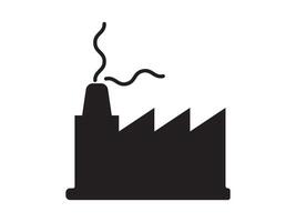 Factory icon simple illustration, sign, or symbol in glyph icon vector