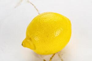 Ripe sour yellow juicy lemon photo