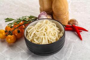 tradiciona asiático cocina - udon fideos foto