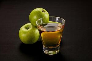 Fresh sweet natural apple juice photo