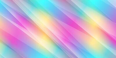 Holographic colorful stripes geometric abstract tech background vector