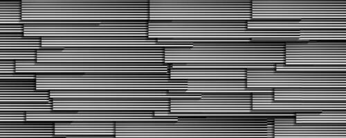 Black white stripes and lines abstract tech minimal background vector