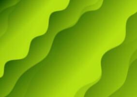 Green abstract smooth waves elegant background vector