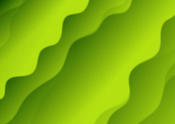 Green abstract smooth waves elegant background