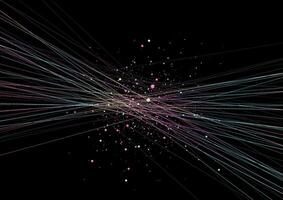 Holographic minimal lines and small particles abstract background vector