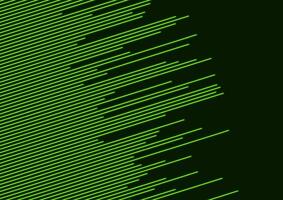 Green glowing neon lines abstract tech minimal background vector