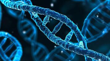 Abstract background with DNA molecules. photo