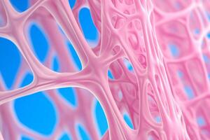 Bone tissue human skeleton under microscope cells structure medical science biology background texture magnification research structure health microbiology internal materials organs photo