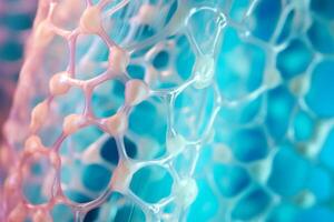 Bone tissue human skeleton under microscope cells structure medical science biology background texture magnification research structure health microbiology internal materials organs photo