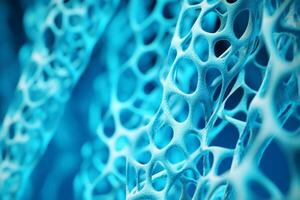 Bone tissue human skeleton under microscope cells structure medical science biology background texture magnification research structure health microbiology internal materials organs photo