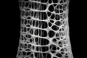 Bone tissue human skeleton under microscope cells structure medical science biology background texture magnification research structure health microbiology internal materials organs photo