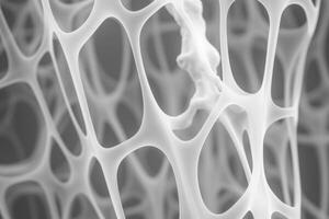 Bone tissue human skeleton under microscope cells structure medical science biology background texture magnification research structure health microbiology internal materials organs photo