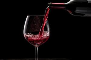 Pouring red wine to glass party restaurant bar gourmet celebration luxury taste splashing grape alcohol expensive drink bordeaux chateu cabernet bottle refreshment toned drops bubbles photo