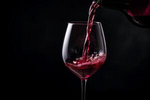 Pouring red wine to glass party restaurant bar gourmet celebration luxury taste splashing grape alcohol expensive drink bordeaux chateu cabernet bottle refreshment toned drops bubbles photo
