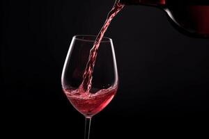 Pouring red wine to glass party restaurant bar gourmet celebration luxury taste splashing grape alcohol expensive drink bordeaux chateu cabernet bottle refreshment toned drops bubbles photo
