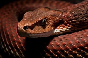 Colorful snake python cobra viper forest hiding waiting for prey rainforest jungle untouched nature predator venomous venom dangerous wildlife poisonous animal skin tail creepy african photo