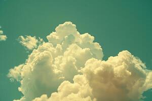 Blue skies sky white fluffy clouds beautiful summer spring weather sunny day happiness joy background cumulus cloud meditation meteorology realistic soft shapes photo