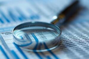 Audit internal financial advice investigation accounting glasses calculator on paper paperwork archive pile of documents analytics data analysis research numbers statistics confidential photo