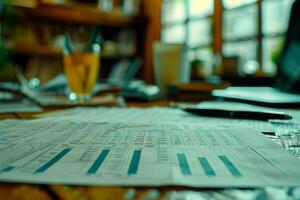 Audit internal financial advice investigation accounting glasses calculator on paper paperwork archive pile of documents analytics data analysis research numbers statistics confidential photo