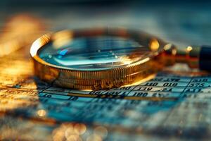 Audit internal financial advice investigation accounting glasses calculator on paper paperwork archive pile of documents analytics data analysis research numbers statistics confidential photo