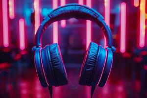 Professional microphone studio podcast stream interview platform radio with micrecording voice singing in bright record studio audio quality equipment content music media entertainment photo