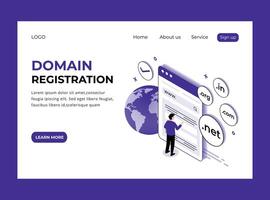 Landing page template of Creative process. Modern flat design concept of web page design for website and mobile website. Easy to edit and customize vector