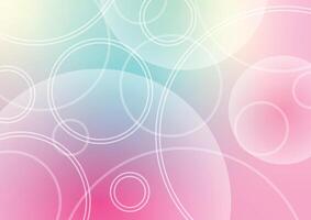 Vivid circle bubble abstract pink dynamic background vector