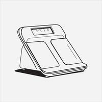 minimal scales silhouette art illustration solid white color background vector