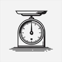 minimal scales silhouette art illustration solid white color background vector