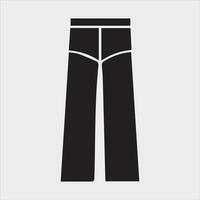 Modern and fashionable pants silhouette on a white background. vector
