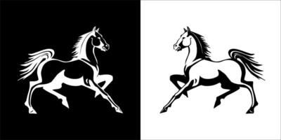Illustration graphics of horse icon vector