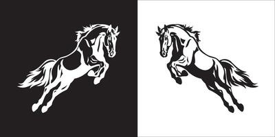 Illustration graphics of horse icon vector