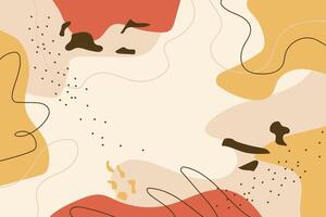 Hand drawn flat abstract terracotta background vector
