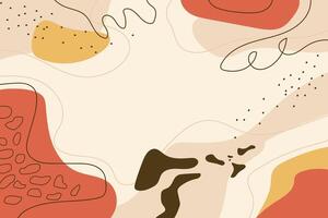 Hand drawn flat abstract terracotta background vector