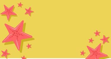 Summer beach background. illustration in flat design style. file EPS vector