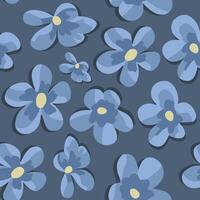 Illustration of pattern with flowers. vector