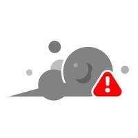 harmful fumes, air pollution, toxic cloud concept illustration flat design. simple modern graphic element for infographic, icon vector