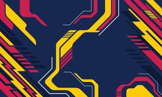 Modern geometric futuristic technology background vector