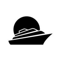 yacht logo abstract template. Boat Logo Design Template Graphic Branding Element. vector