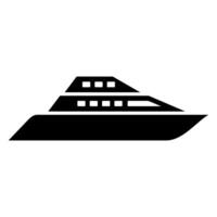 Ship icon . Shipping symbol. Container pictogram, flat sign isolated on white background. vector