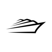 yacht logo abstract template. Boat Logo Design Template Graphic Branding Element. vector