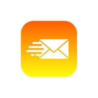 Email Mail Envelope Express Delivery Quick Logo Design vector