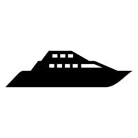 Ship icon . Shipping symbol. Container pictogram, flat sign isolated on white background. vector
