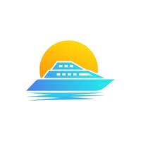 yacht logo abstract template. Boat Logo Design Template Graphic Branding Element. vector
