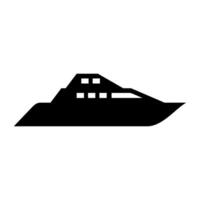 Ship icon . Shipping symbol. Container pictogram, flat sign isolated on white background. vector