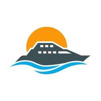 yacht logo abstract template. Boat Logo Design Template Graphic Branding Element. vector