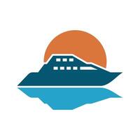 yacht logo abstract template. Boat Logo Design Template Graphic Branding Element. vector